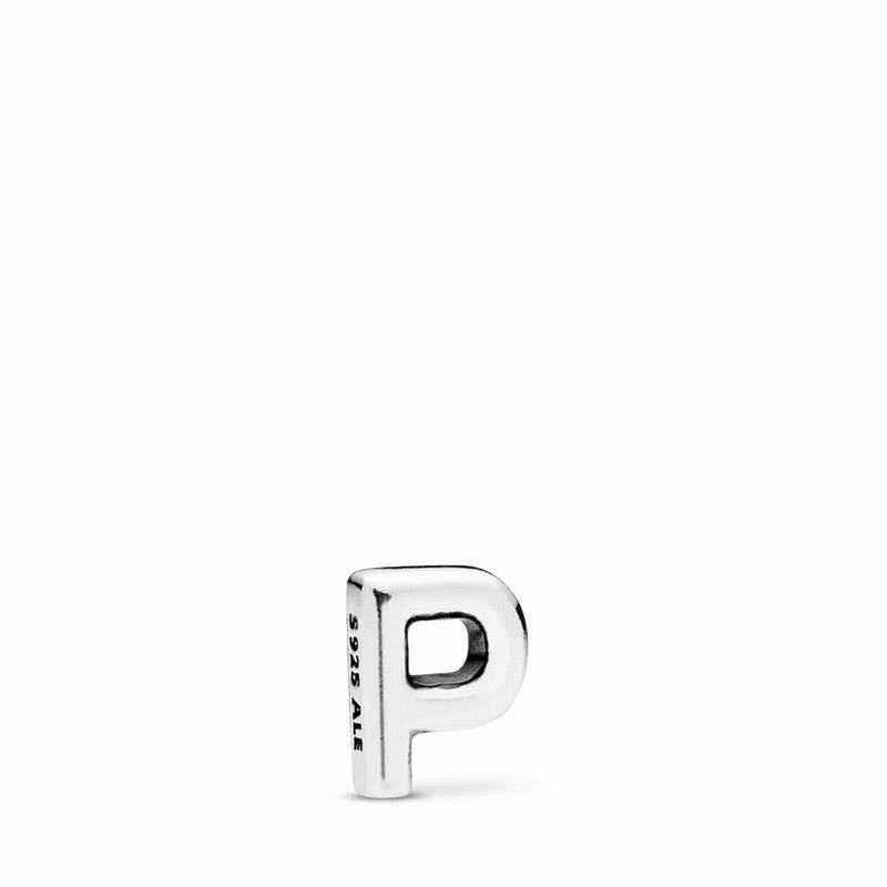 Pandora Letter P Petite Locket Charm - Sterling Silver - Canada | LK1348EN